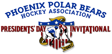 Presidents Day Hockey Tournament Phoenix, Arizona logo